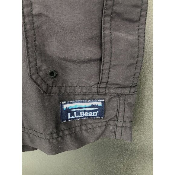 L.L. Bean Men's Cargo Supplex Sport Shorts 10" XL Black Outdoor Swimming Hiking - Picture 3 of 11